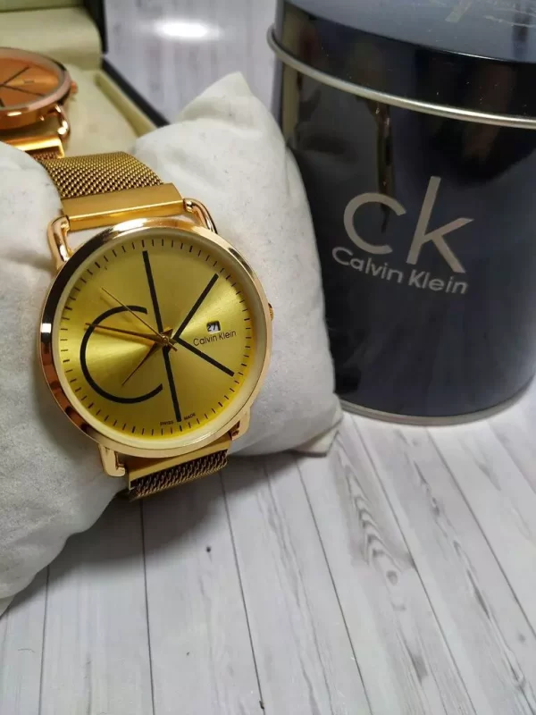 Relógio Calvin Klein Pulseira de aço Dourado - Image 2