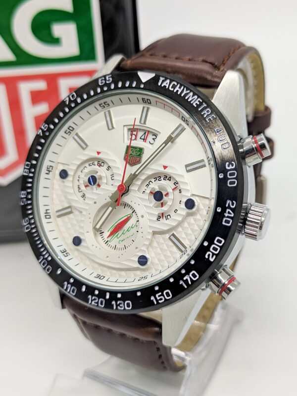 Relógio Masculino Tag Heuer carrera Branco PC - Image 2