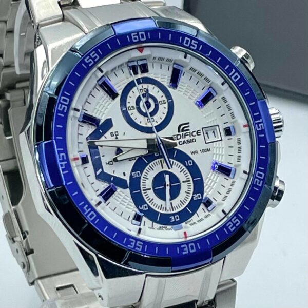 Relógio Casio Edifice Prata azul com caixa - a prova d agua (100% Funcional) - Image 2