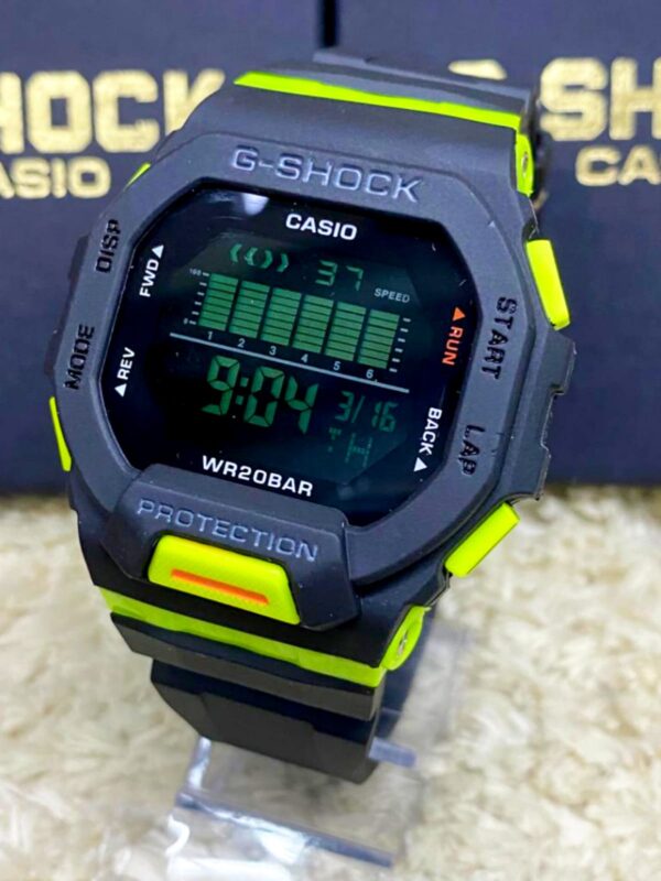 Relógio Masculino G-Shock Gbd-200 Preto com Verde c/ caixa a prova dagua