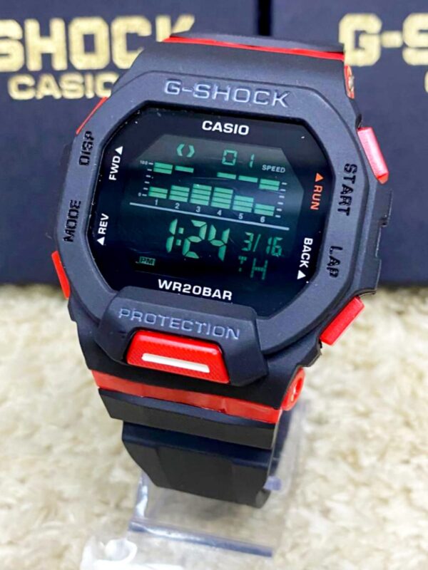 Relógio Masculino G-Shock Gbd-200 Preto com Vermelho c/ caixa a prova dagua